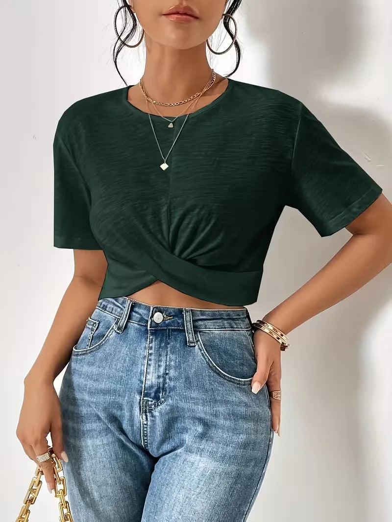 T-shirt with twist detail