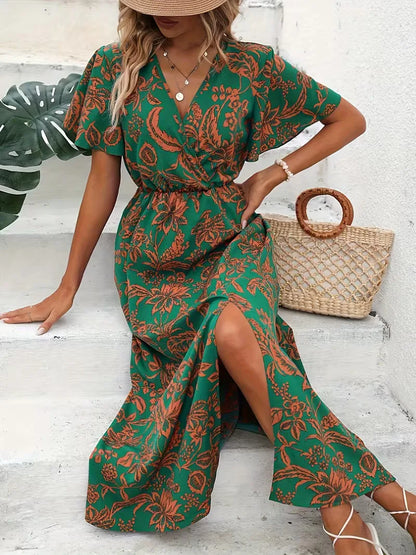 Wrap Dress with Floral Print