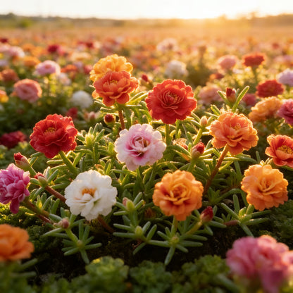 BloomBurst – Mélange de graines pour portulak d'été coloré et fleurs vivaces