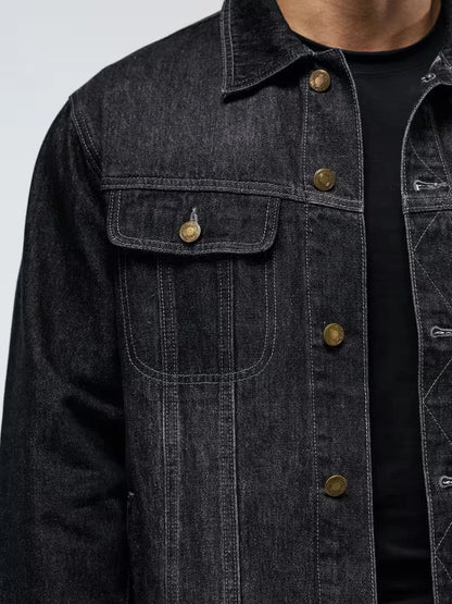 Denim Jacket with Long Sleeves