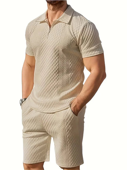 Summer Clothing Set with Polo and Shorts