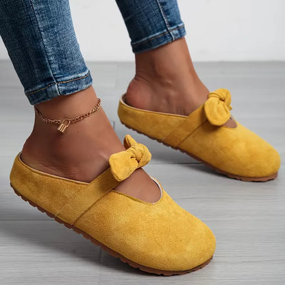 Slippers with Bow Design