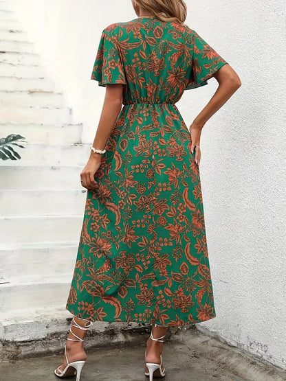Wrap Dress with Floral Print