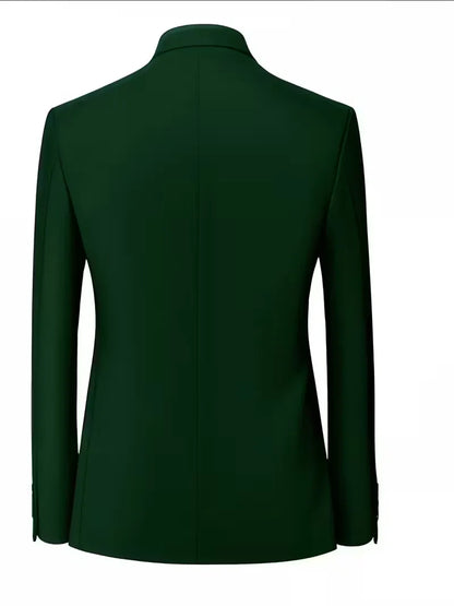 Slim Fit Blazer with Mandarin Collar