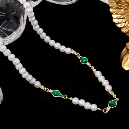 Necklace with Imitation Pearls