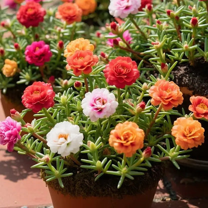 BloomBurst – Mélange de graines pour portulak d'été coloré et fleurs vivaces