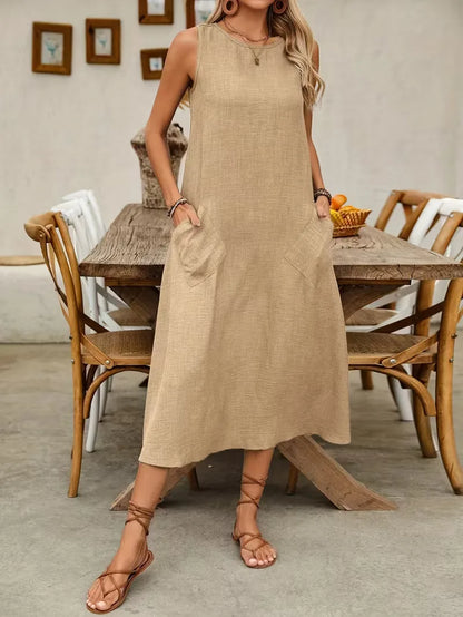 A-line dress with pockets