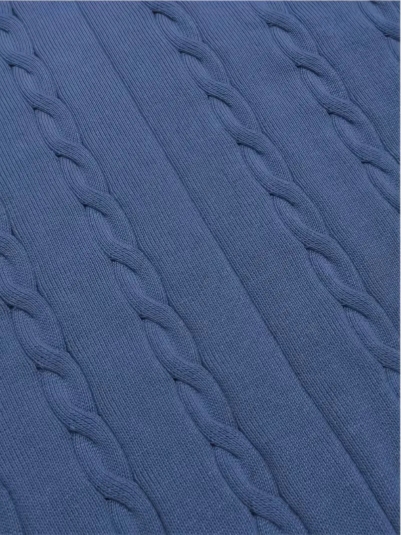 Sleeveless Knitted Waistcoat with V-Neck