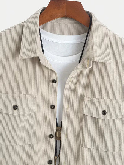 Shorts with Button-Up Shirt