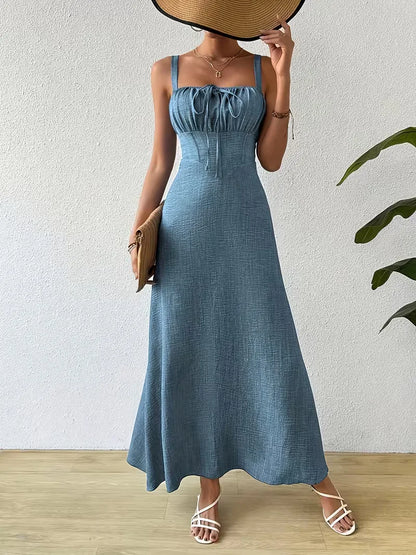 Wrap Dress with Spaghetti Straps
