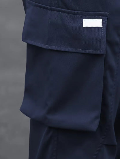 Cargo trousers with elastic waistband