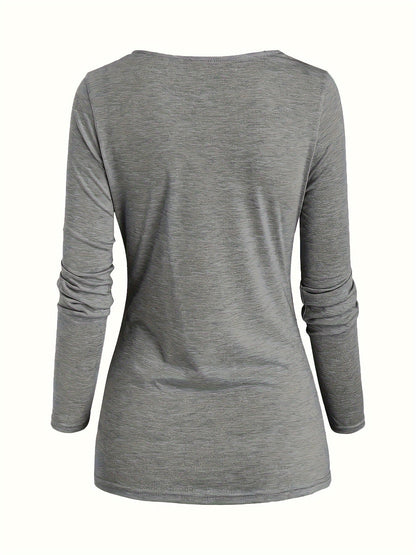 Femke | Casual knitted top with collar and ruffles
