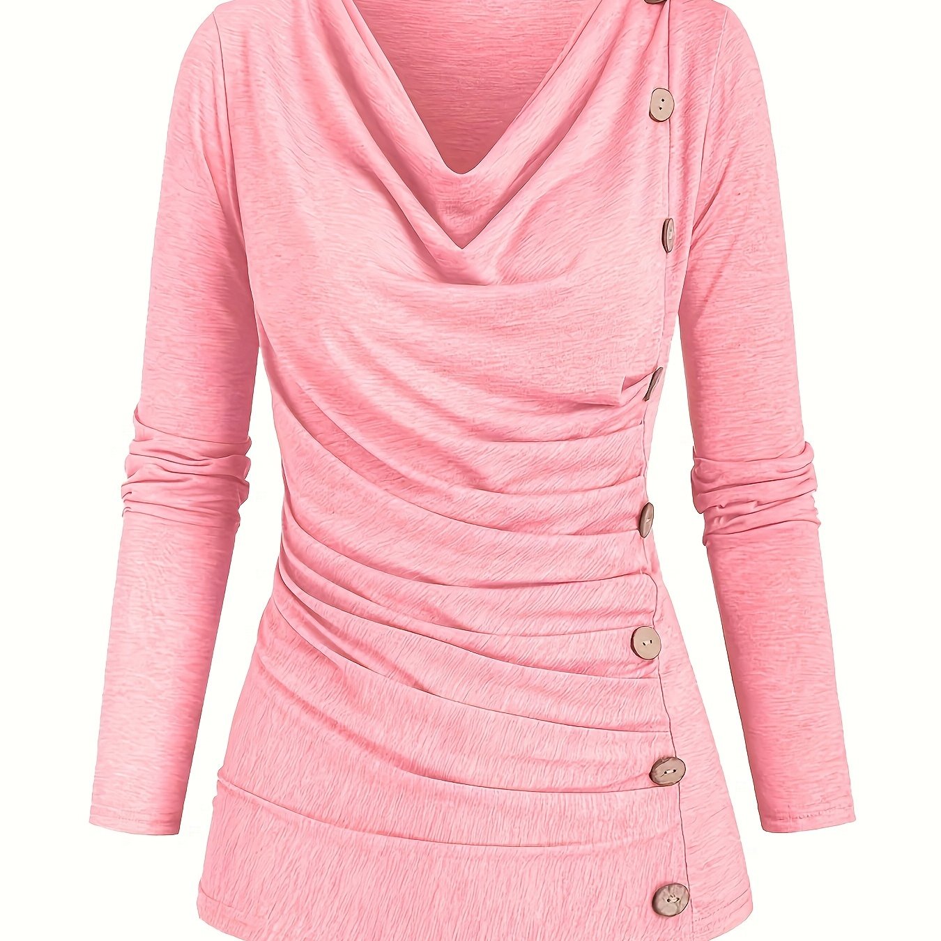 Femke | Casual knitted top with collar and ruffles