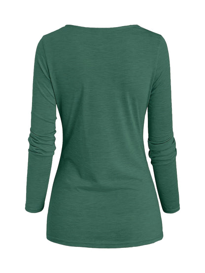 Femke | Casual knitted top with collar and ruffles