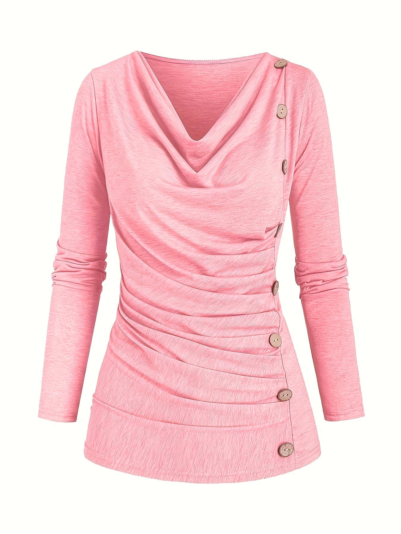 Femke | Casual knitted top with collar and ruffles