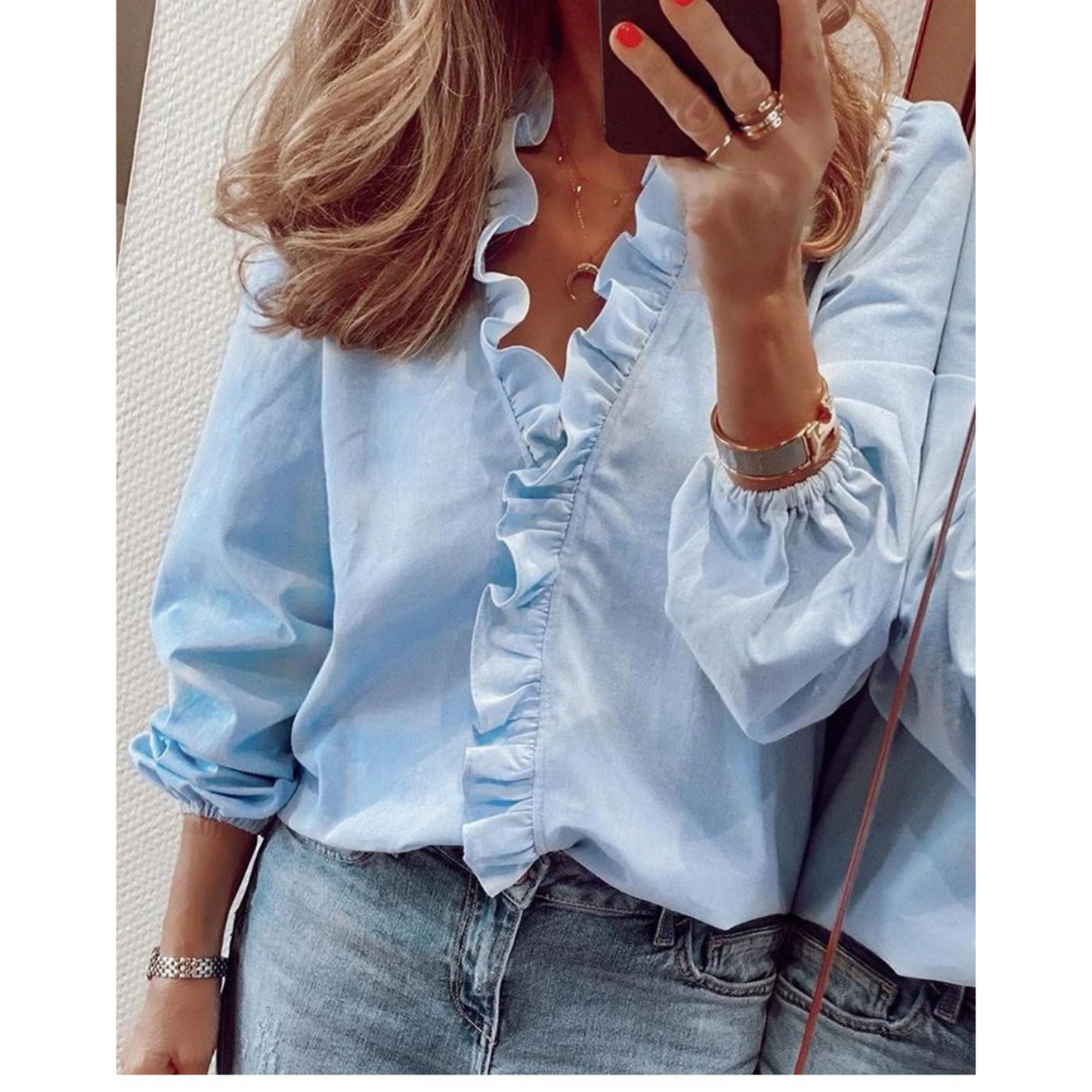 Femke | Chiffon blouse with floral print