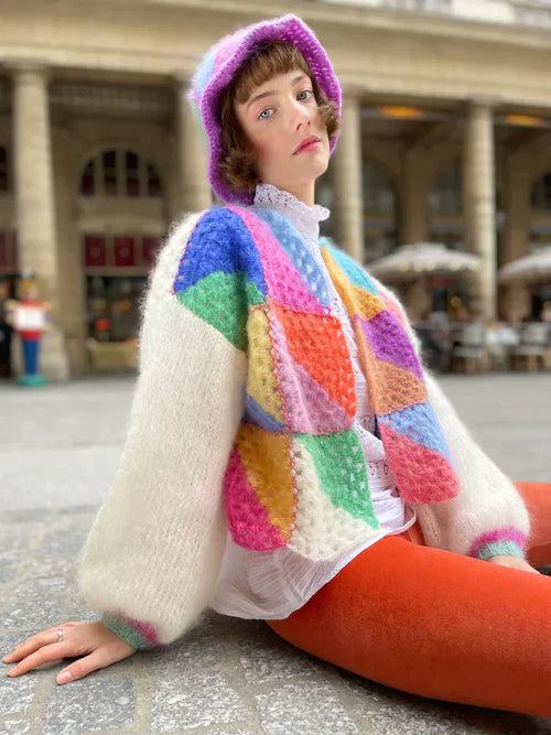 Femke | Colourful Knitted Wool Sweater
