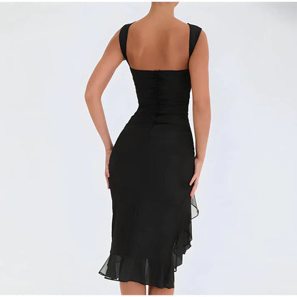 Fenna | Elegant bodycon dress with ruffles