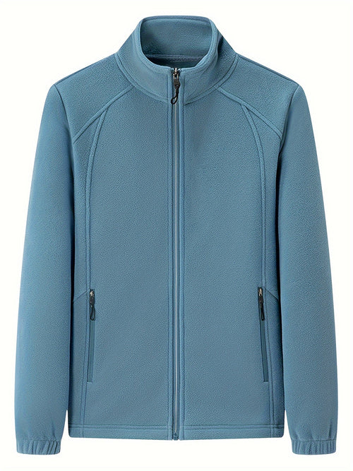 Fenna | Plush outdoor jacket with standing collar and long sleeves