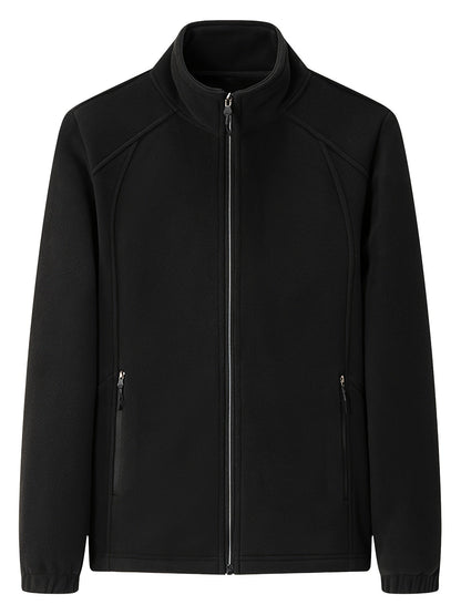 Fenna | Plush outdoor jacket with standing collar and long sleeves