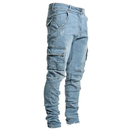Fernand | Men's Denim Cargo Trousers