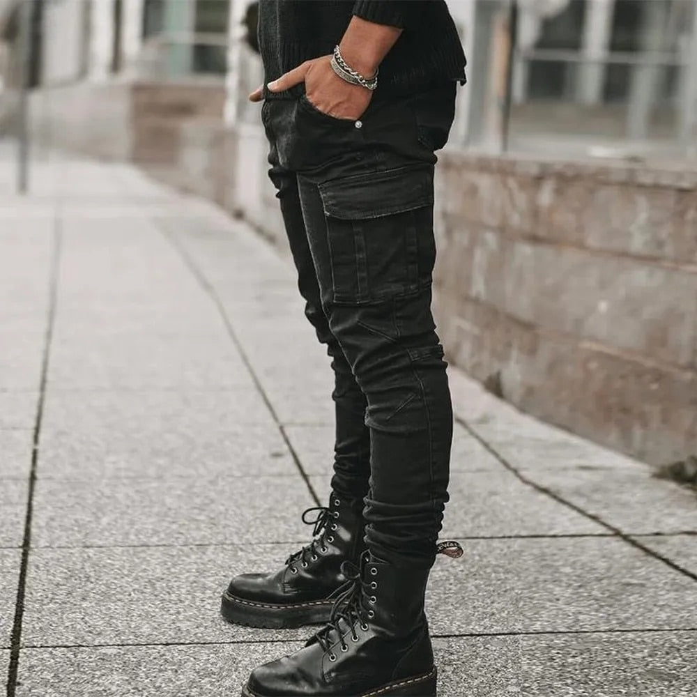 Fernand | Men's Denim Cargo Trousers