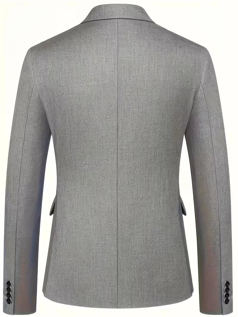 Three-piece suit with slim fit