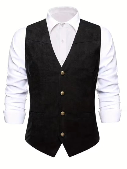 Waistcoat with V-neck and Buttons