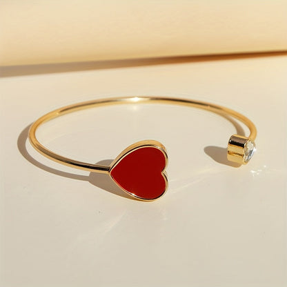 Fien | Chic Red Heart Bracelet