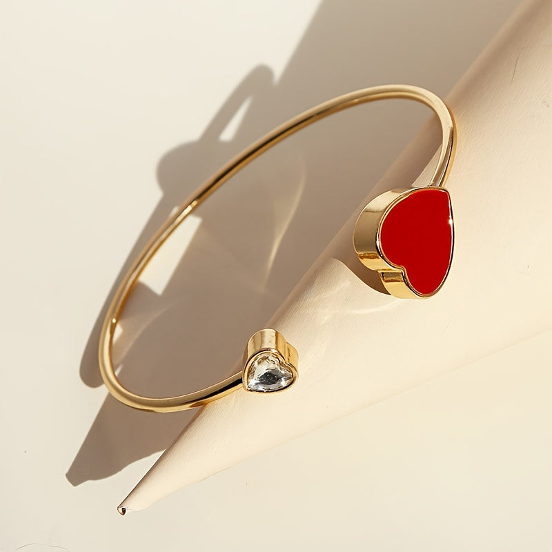 Fien | Chic Red Heart Bracelet