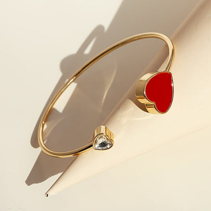 Fien | Chic Red Heart Bracelet