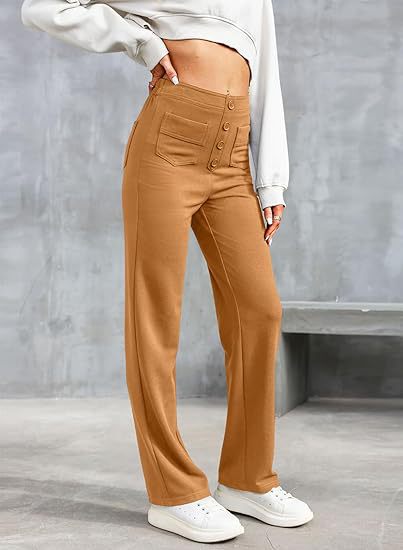Fleur | Elastic High-Waisted Trousers