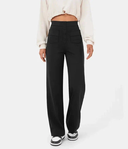 Fleur | Elastic High-Waisted Trousers