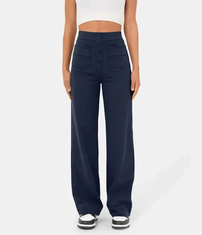 Fleur | Elastic High-Waisted Trousers