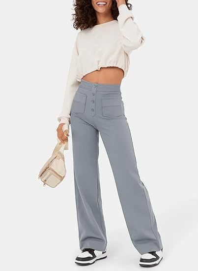 Fleur | Elastic High-Waisted Trousers