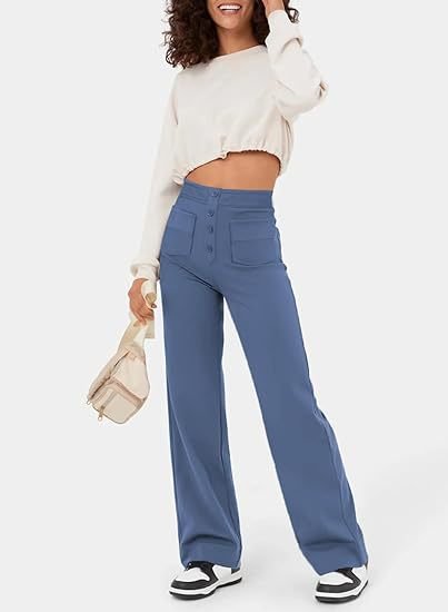 Fleur | Elastic High-Waisted Trousers
