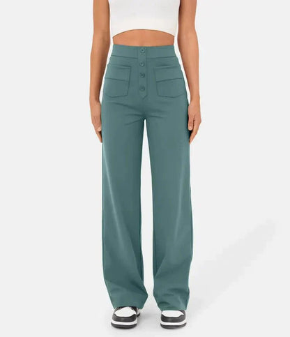 Fleur | Elastic High-Waisted Trousers