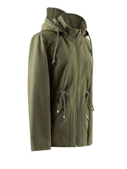 Floor | Waterproof Tailored Spring and Autumn Jacket with Hood