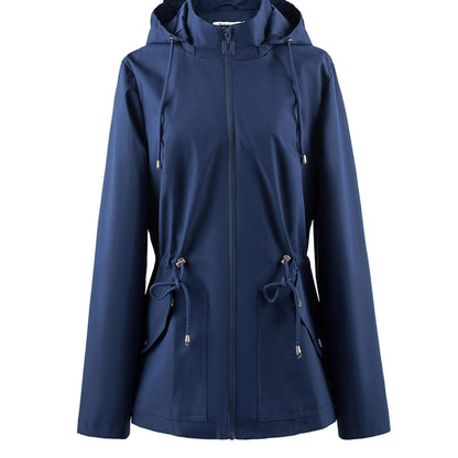 Floor | Waterproof Tailored Spring and Autumn Jacket with Hood