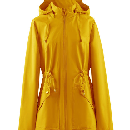 Floor | Waterproof Tailored Spring and Autumn Jacket with Hood