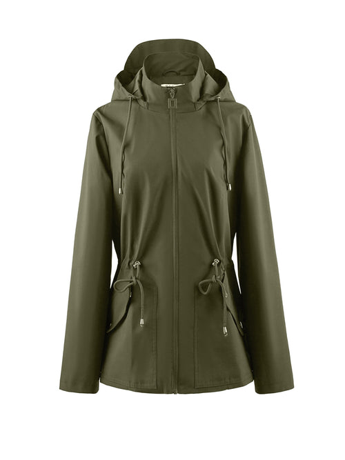 Floor | Waterproof Tailored Spring and Autumn Jacket with Hood