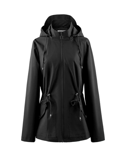 Floor | Waterproof Tailored Spring and Autumn Jacket with Hood
