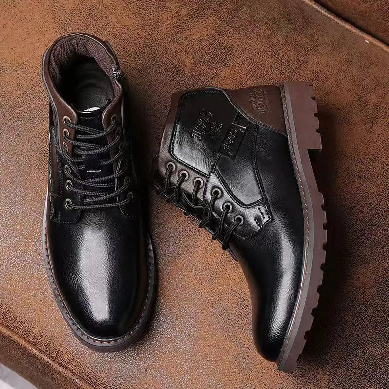 Floris | Classic Leather Lace-Up Boots for Men