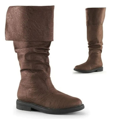 Frederik | High boots with denim print for men