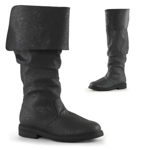Frederik | High boots with denim print for men
