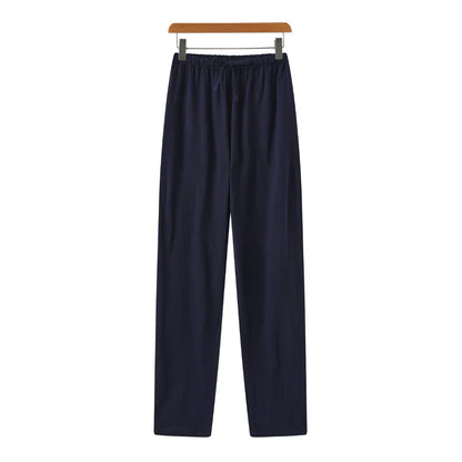 Hessel | Linen Slim Fit Trousers