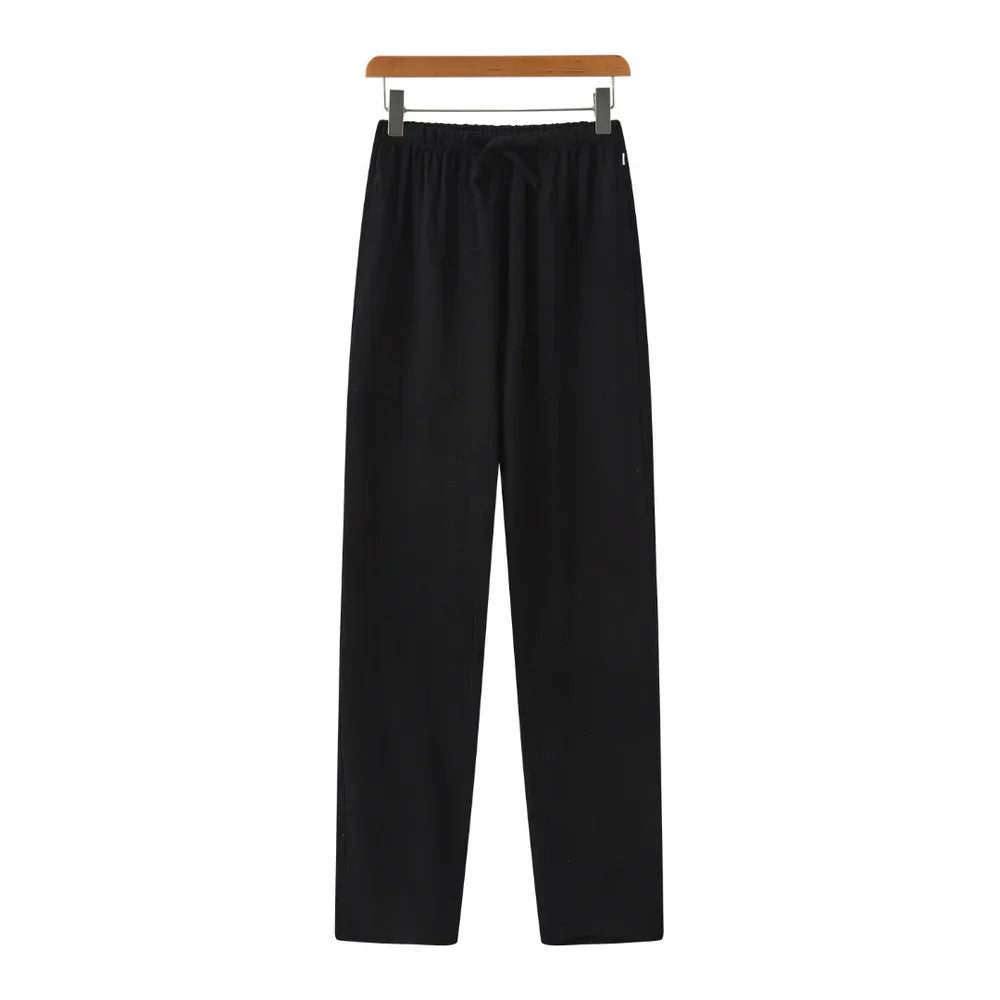 Hessel | Linen Slim Fit Trousers