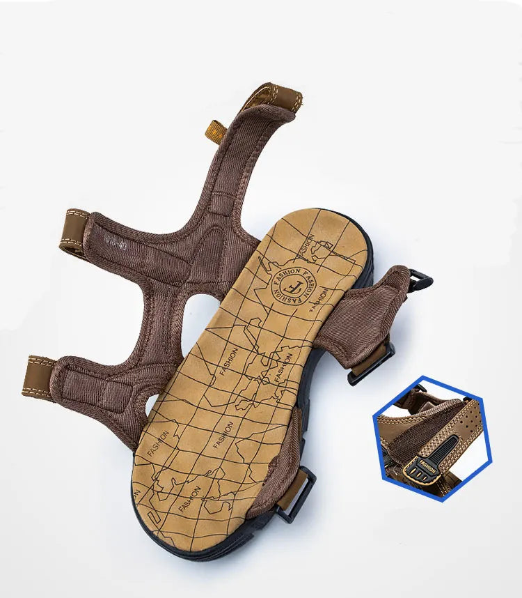 Hudson | Supportive sandals with Velcro for men and women