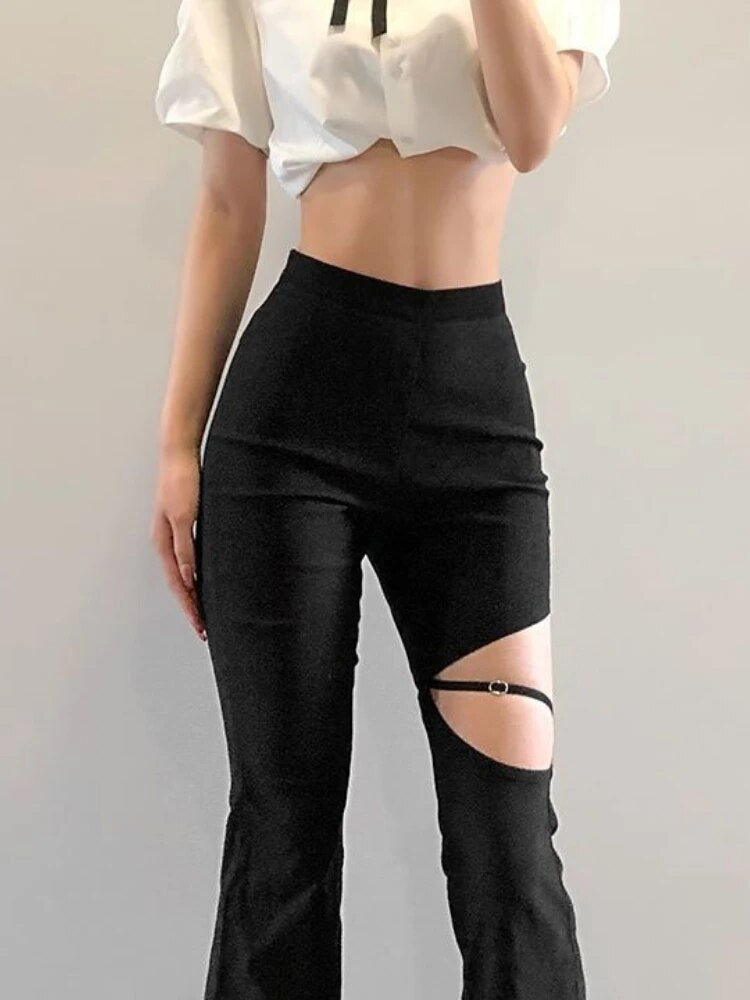 Ilaria | Flared Slim Trousers for Women