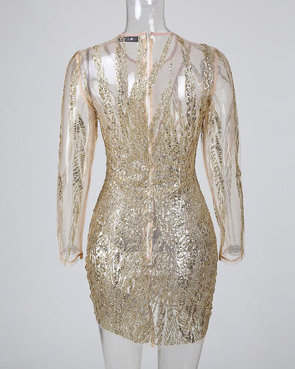 Isabel | Bodycon Dress with Glitter for Women